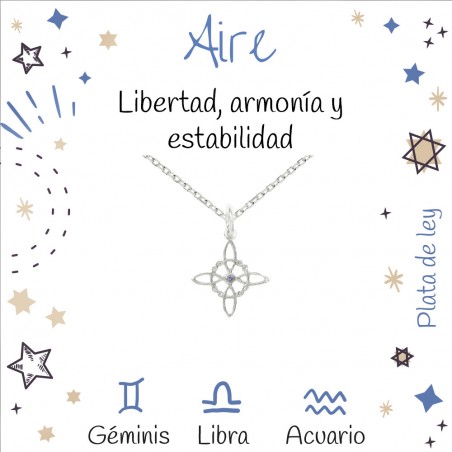 Amuleto mini Nudo de Bruja signos Aire| Karissma