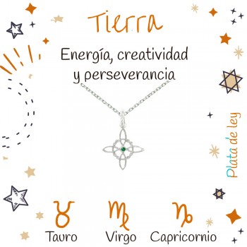Amuleto mini Nudo de Bruja signos Tierra | Karissma