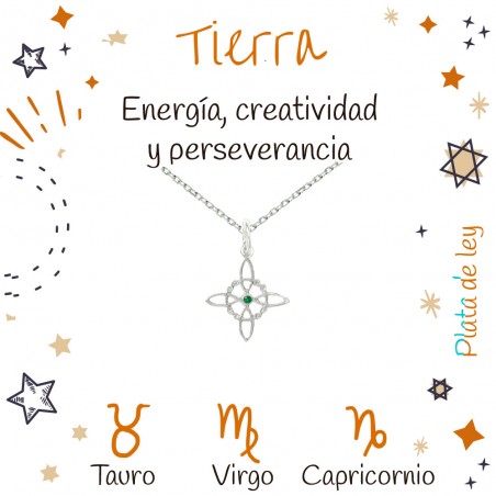 Amuleto mini Nudo de Bruja signos Tierra | Karissma