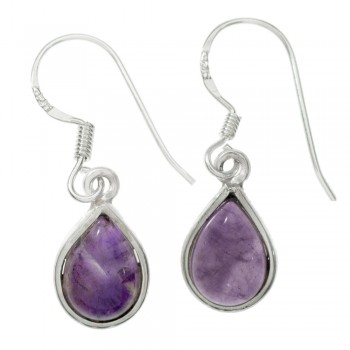 Pendientes gota piedra natural Plata de Ley - Karissma 2