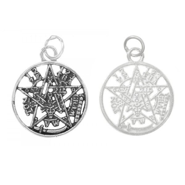 Colgante tetragrámaton envejecido Plata de Ley - Karissma