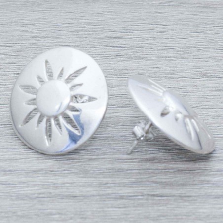 Pendientes sol Plata de Ley 925