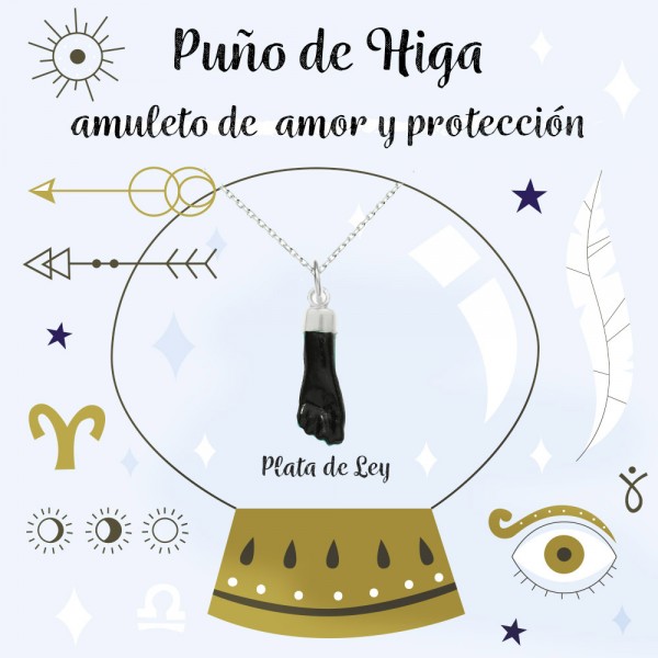 Amuleto puño de Higa Plata de Ley