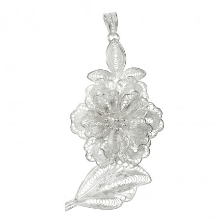 Colgante flor filigrana cordobesa Plata de Ley 925 - Karissma
