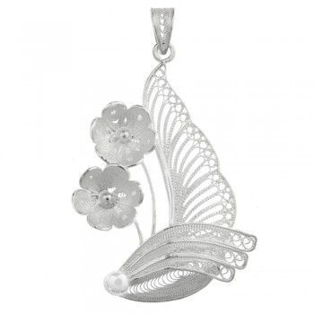 Pendientes flores filigrana cordobesa Plata de Ley 925 - Karissma