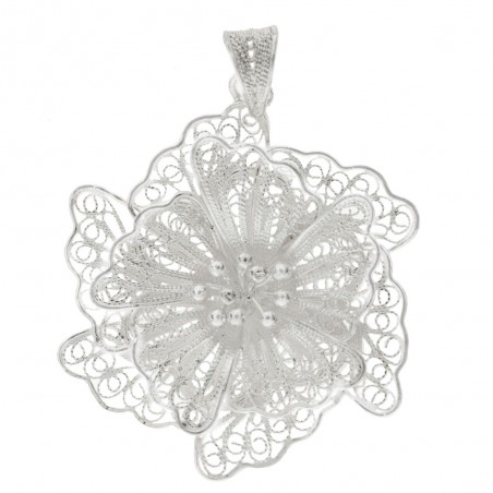 Colgante flor filigrana cordobesa Plata de Ley 925 - Karissma