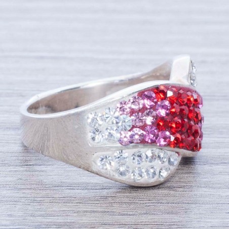 Anillo con cristal Swarovski en Degradé