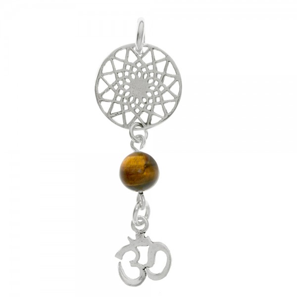 Doble amuleto Mandala & Om Plata | Karissma