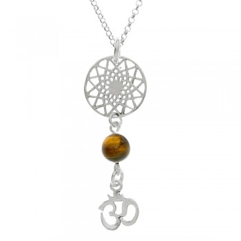 Doble amuleto Mandala & Om Plata | Karissma