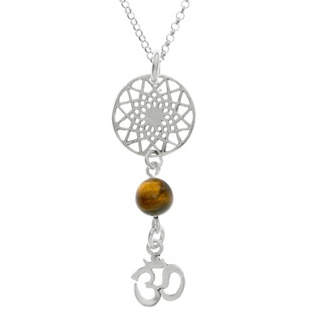 Doble amuleto Mandala & Om Plata | Karissma