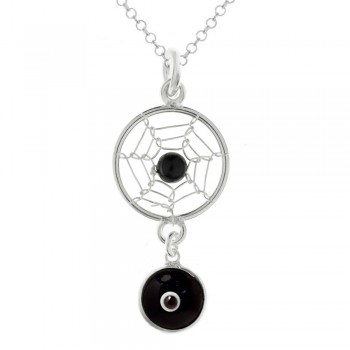 Doble amuleto Atrapa Sueños & Ojo turco Plata de Ley | Karissma