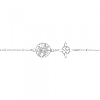 Pulsera Nudo de Bruja & Tetragrámaton Plata de Ley | Karissma 2