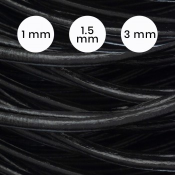 Cordón 100% cuero color negro - Karissma