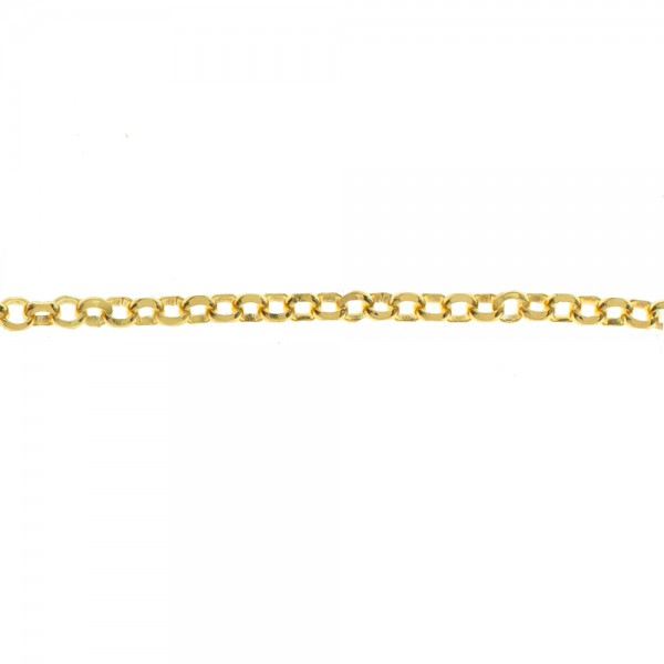 Tobillera dorada Roló Plata de Ley | Karissma