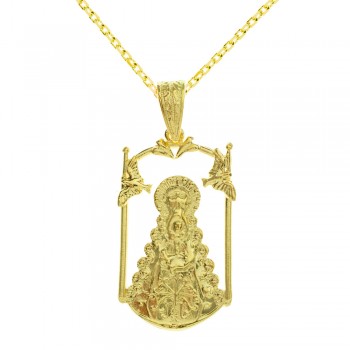 Medalla dorada Virgen del Rocío Plata | Karissma