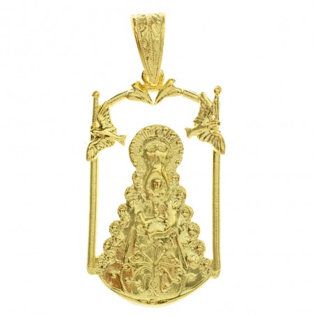 Medalla dorada Virgen del Rocío Plata | Karissma