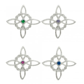 Pendientes Nudo de Bruja Plata de Ley - Karissma