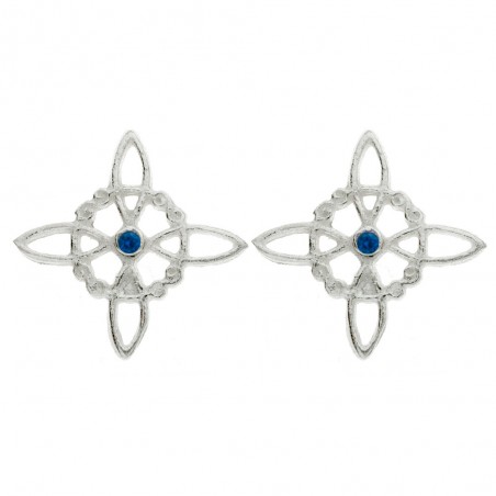 Pendientes Nudo de Bruja Plata de Ley - Karissma