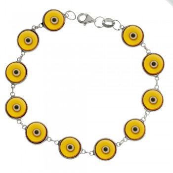 Pulsera ojo turco Plata de Ley 925