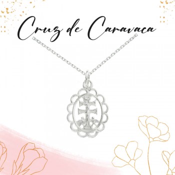 Medalla cruz de Caravaca fabricada en Plata de Ley | Karissma