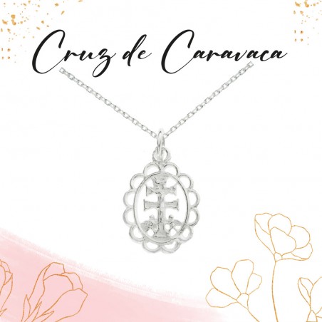 Medalla cruz de Caravaca fabricada en Plata de Ley | Karissma