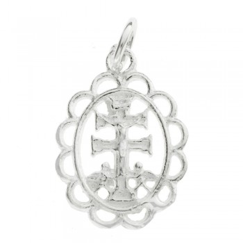 Medalla cruz de Caravaca fabricada en Plata de Ley | Karissma 2