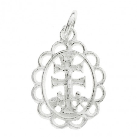 Medalla cruz de Caravaca fabricada en Plata de Ley | Karissma