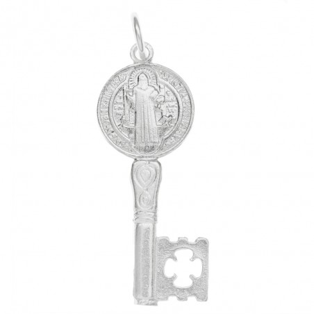 Llave escapulario San Benito Plata de Ley | Karissma