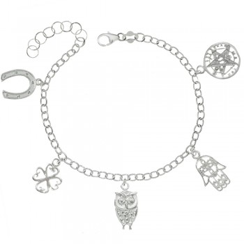 Pulsera de la Suerte Plata de Ley - Karissma