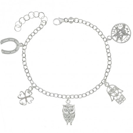 Pulsera de la Suerte Plata de Ley - Karissma