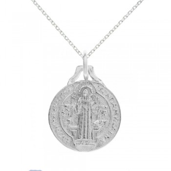 Escapulario San Benito Plata de Ley - Karissma