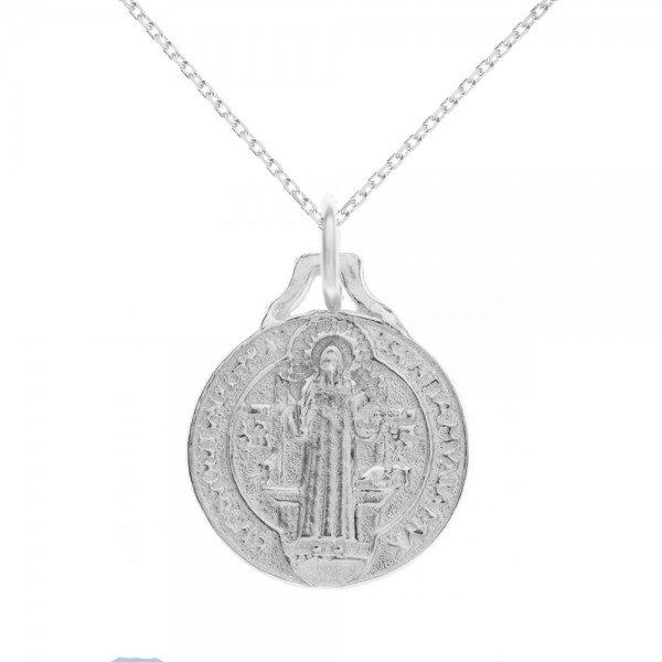Escapulario San Benito Plata de Ley - Karissma