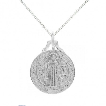 Escapulario San Benito Plata de Ley - Karissma