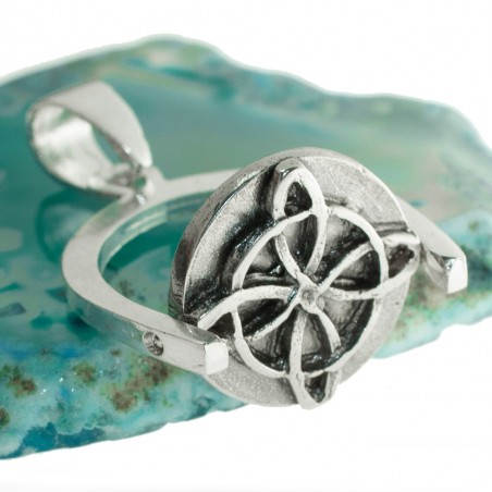 Colgante giratorio Nudo de Bruja & Tetragrámaton Plata de Ley - Karissma