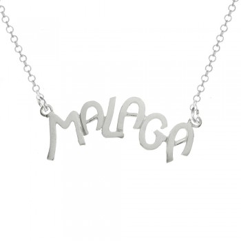 Collar de málaga malaga españa costa del sol plata - Joyería Jade