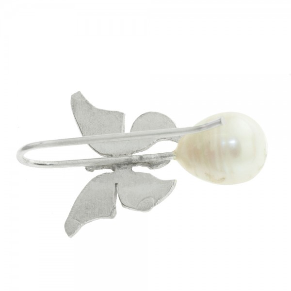 Pendientes Mariposa & Perla Plata de Ley - Karissma