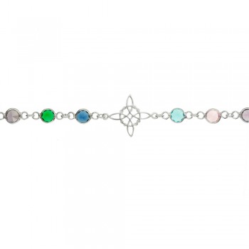 Pulsera Nudo de Bruja & cristales de colores - Karissma 2