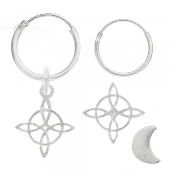 Set 4 pendientes Nudo de Bruja - Karissma