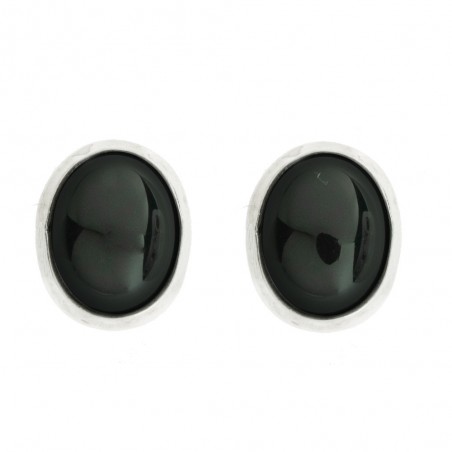 Pendientes piedra oval Plata de  Ley - Karissma
