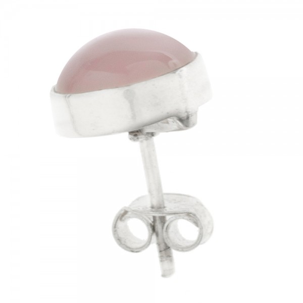 Pendientes redondos de piedra natural Plata de Ley - Karissma