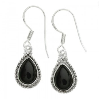 Pendientes gota piedra natural facetada Plata de Ley - Karissma