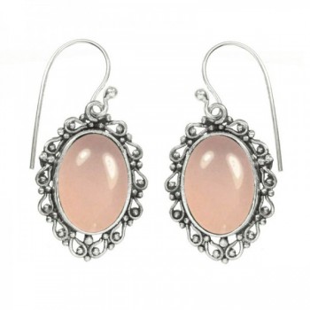 Pendientes étnicos piedra oval Plata de Ley - Karissma 2