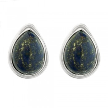 Pendientes gota lapislázuli Plata 1ª Ley 925 - Karissma