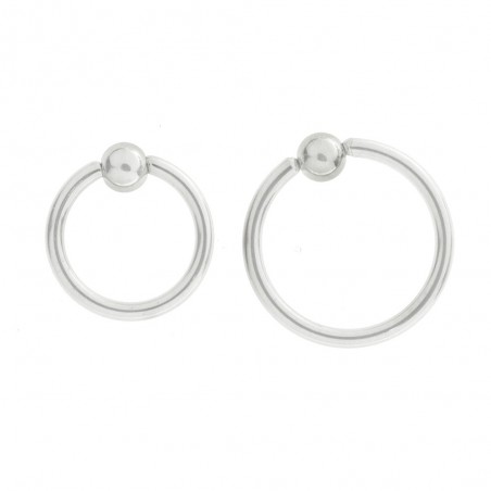 10 Aro con bola acero quirúrgico