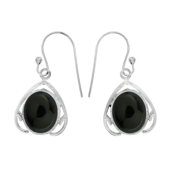 Pendientes piedra oval Plata de Ley 925 - Karissma