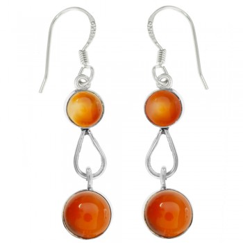 Pendientes con doble piedra redonda Plata 1ª Ley 925 - Karissma 2