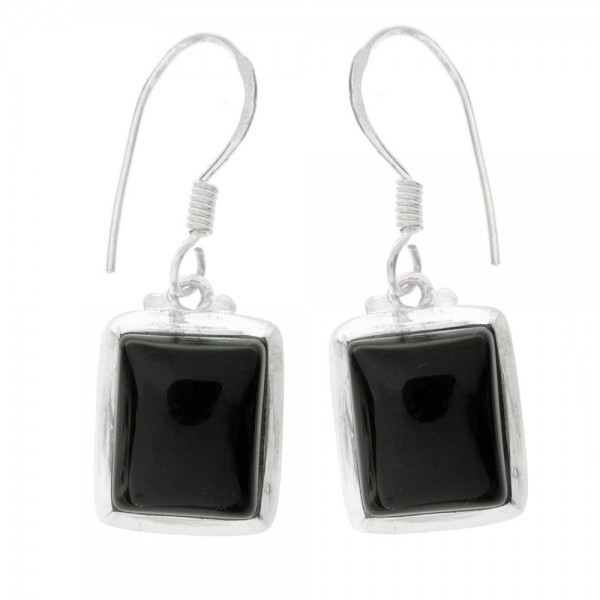 Pendientes rectángulo ónix o labradorita Plata de Ley - Karissma