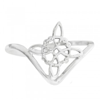 Anillo ajustable Nudo de Bruja Plata de Ley - Karissma
