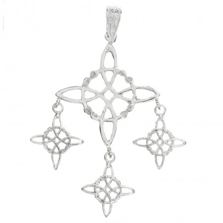 Colgante cuatro Nudos de Bruja de Plata de Ley - Karissma