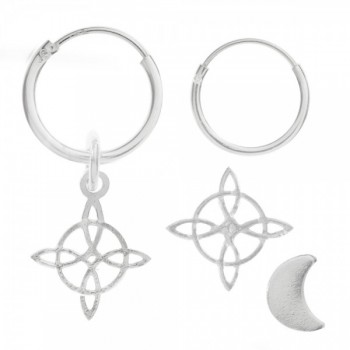 Set pendientes nudo de bruja Plata de Ley | Karissma 2